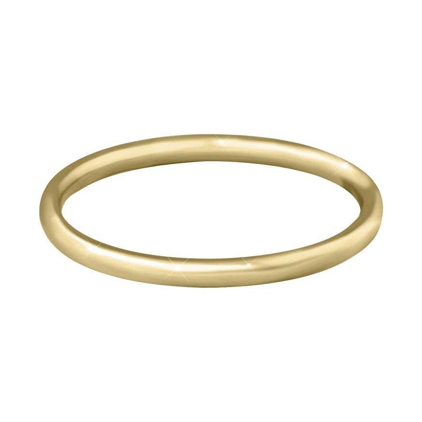 Troli Gold-plated minimalist ring made of