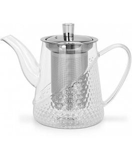 Fissman Teapot 600 ml with steel filter (glass)