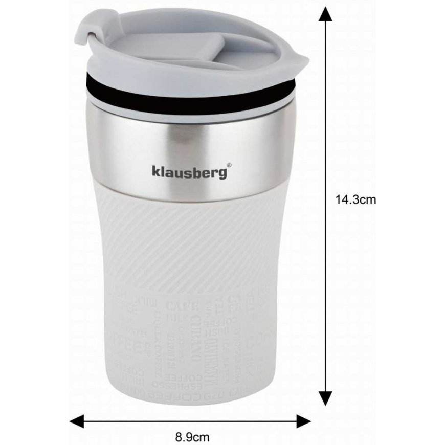Termo puodelis MAŁY 280ML KLAUSBERG BEŻOWY KB-7624 – 2
