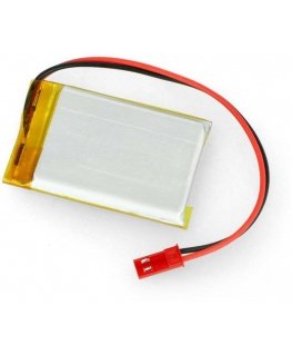Akyga Li-Pol akku 900mAh 1S 3.7V - JST-BEC liitin + pistorasia - 50x34x5mm