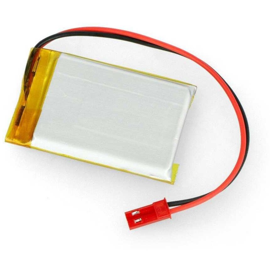 Akyga Li-Pol battery 900mAh 1S 3.7V - JST-BEC connector + socket - 50x34x5mm