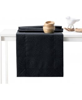 AmeliaHome Pöytäliina AH GAIA BRD Musta 40X120