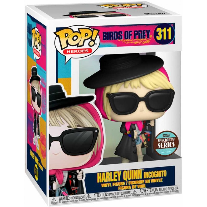 Funko POP -hahmo Birds of Prey Harley Quinn Incognito Exclusive – 2