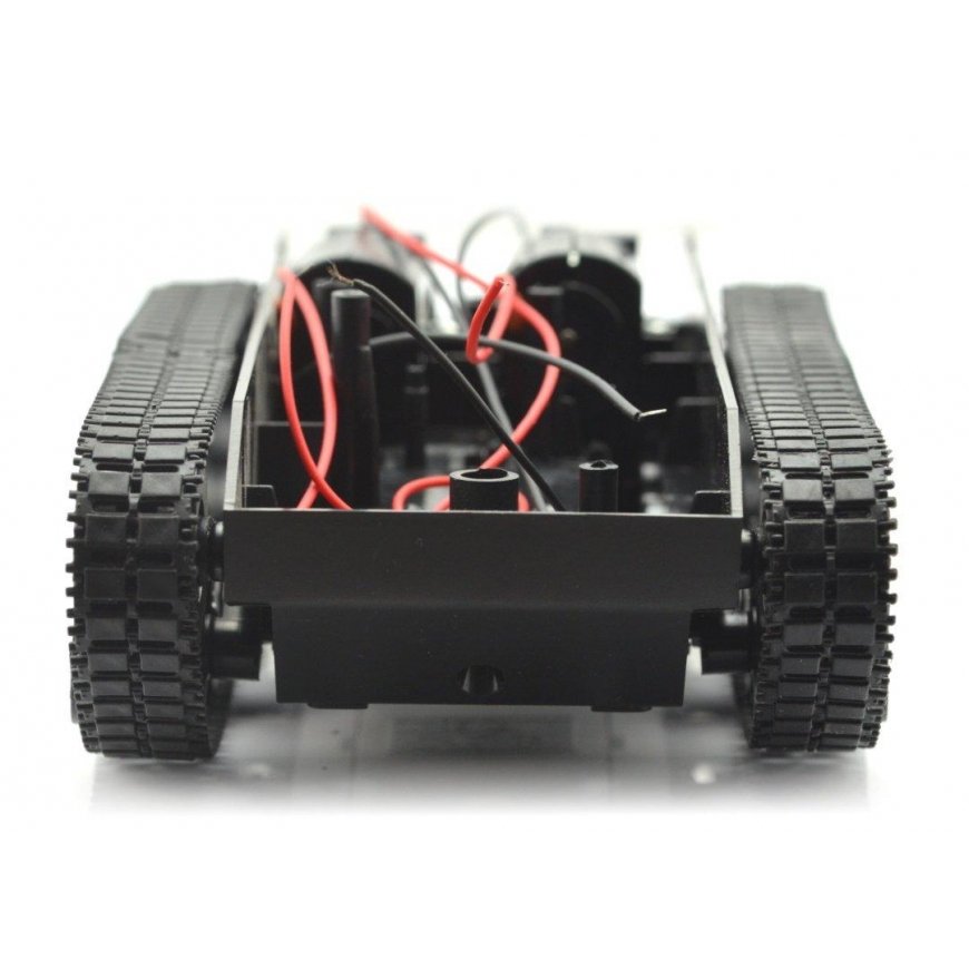 Oem Lightly cushioned balancing tank - tracked chassis with cushioning and DC motor drive – 4
