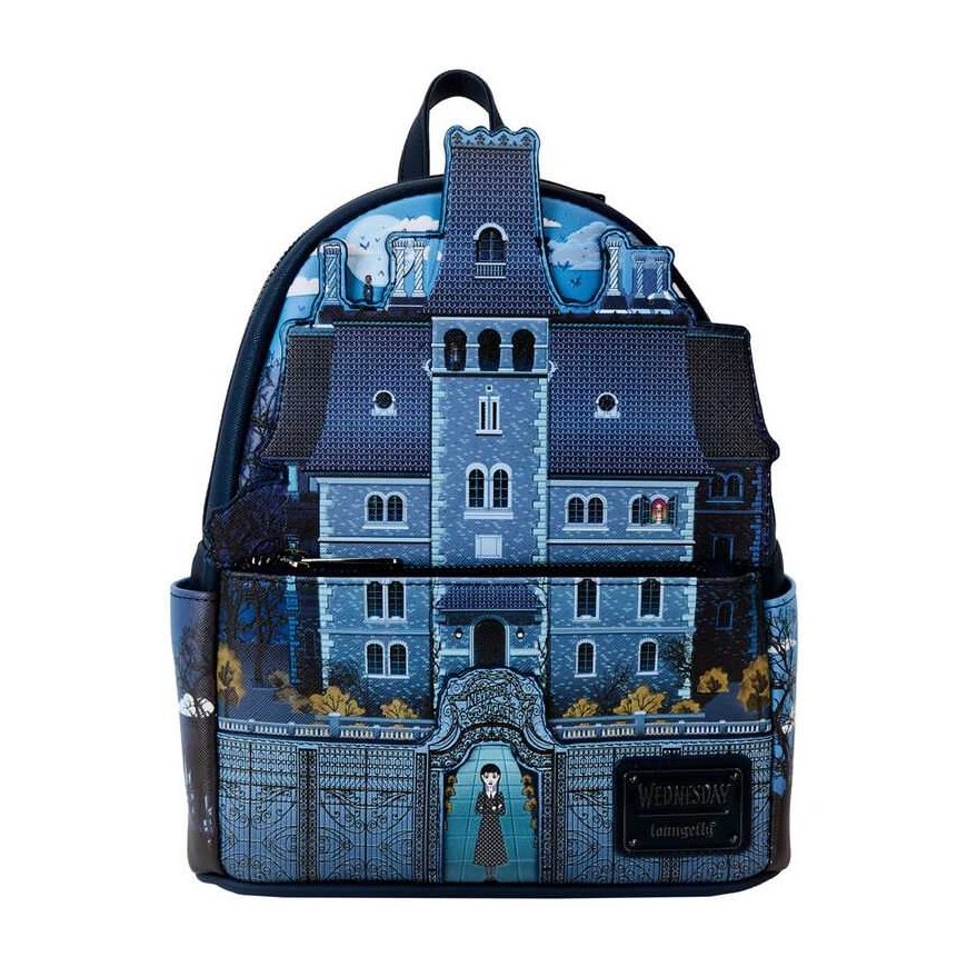 Loungefly Wednesday Nevermore Academy -reppu