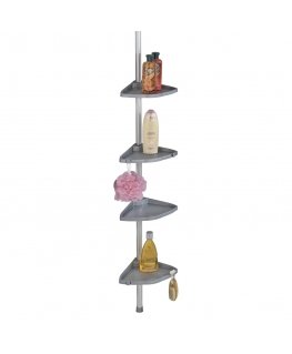 WENKO Compact bathroom wall shelf Aluminium, Plastic