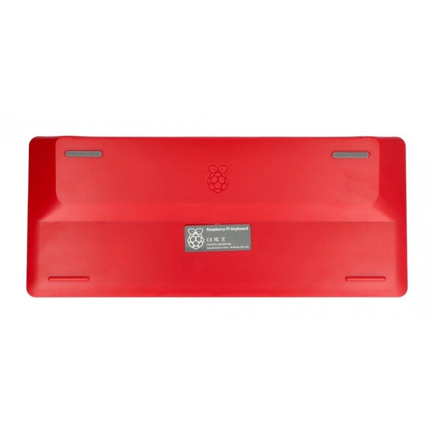 Official Raspberry Pi model 4B/3B+/3B/2B keyboard, red and white – 4