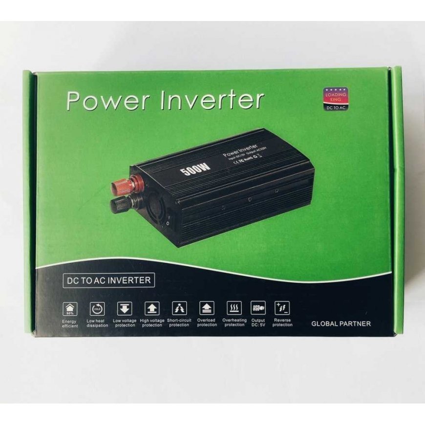 EUROCASE voltage converter DY-8109-12, AC/DC 12V/230V, 500W, USB – 2