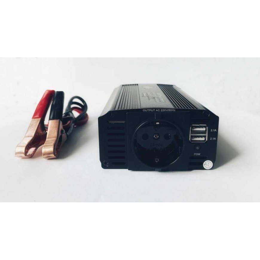 EUROCASE voltage converter DY-8109-12, AC/DC 12V/230V, 500W, USB – 3