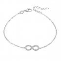Beneto Silver bracelet with crystals AGB483 / 20 Beneto Silver bracelet with crystals AGB483 / 20