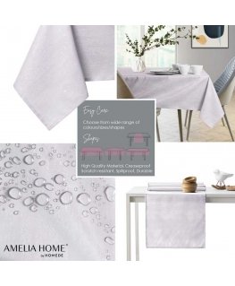 AmeliaHome Tablecloth Vesta lilac, 100x100