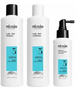 Nioxin System 3 - Kit - Treatment for Color-Treated Hair with Mild Thinning 3 Units