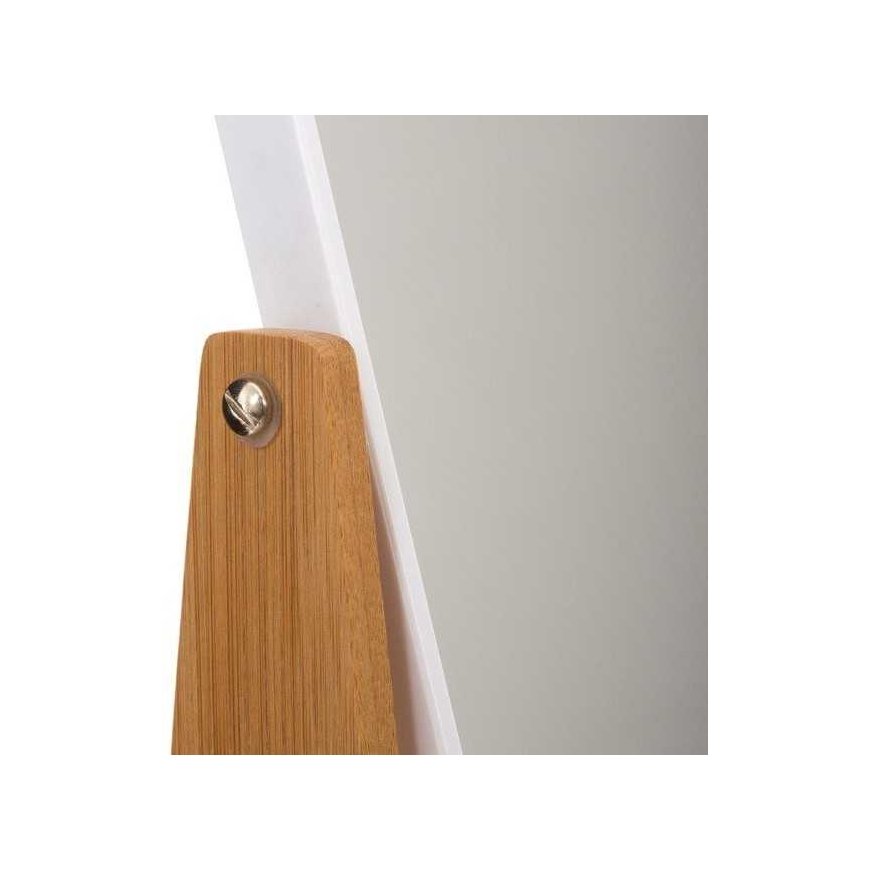 Bigbuy Beauty Mirror with mounting frame Natureo White 22 x 16 x 6 cm – 2