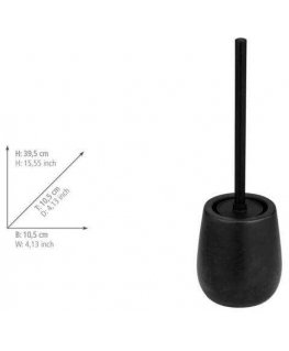 Wenko NERNO toilet brush with ceramic bowl, Ø 10.5 cm