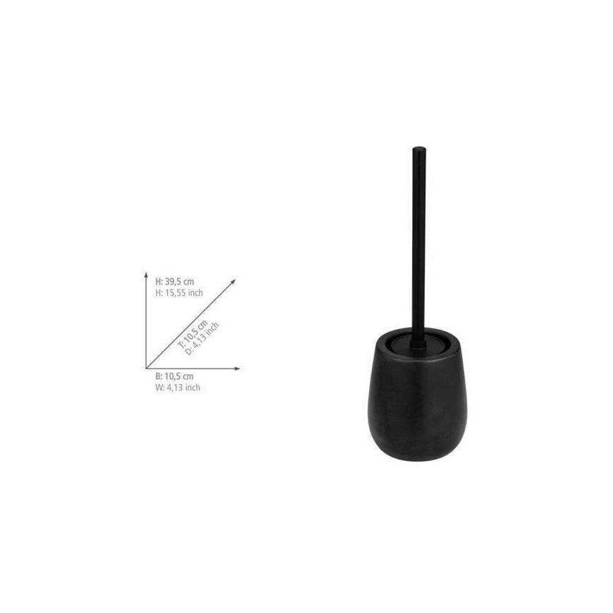 Wenko NERNO toilet brush with ceramic bowl, Ø 10.5 cm