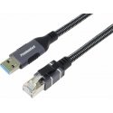 PremiumCord Ethernet kabelis USB3.2 - LAN RJ45 10/100/1000 MBIT ilgis 3m