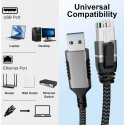 PremiumCord Ethernet kabelis USB3.2 - LAN RJ45 10/100/1000 MBIT ilgis 3m