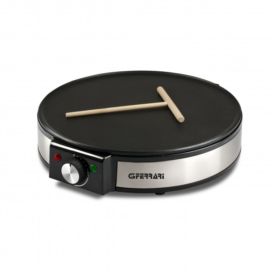 G3 Ferrari Profi-Crepe pannkoogimasin 1 krepp(id) 1200 W Must, Hõbe – 5