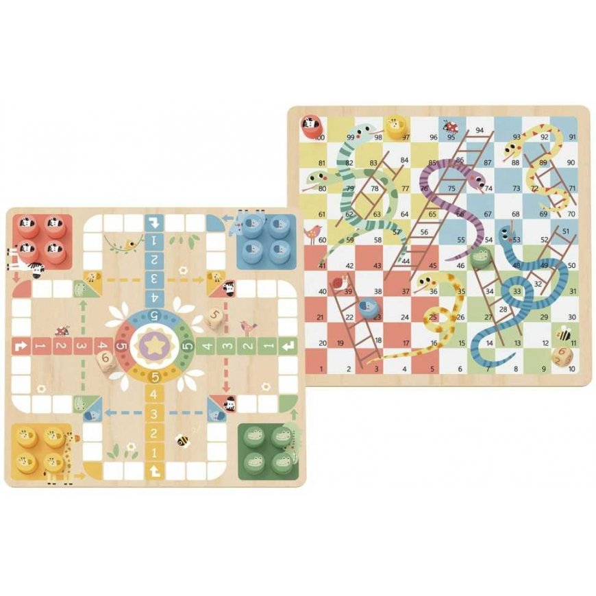 WOOPIE Green logic board games 2in1 Ludo Chinese + Free the Animals – 5