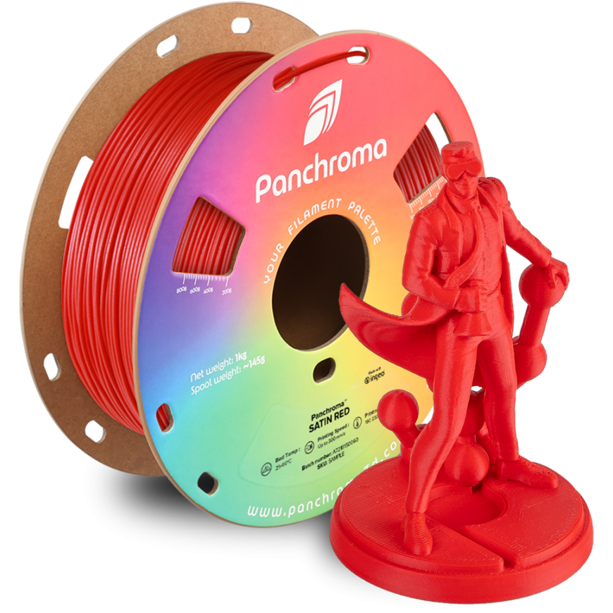 Polymaker Panchroma™ PLA Satin 1.75 mm 1kg - Satin Red