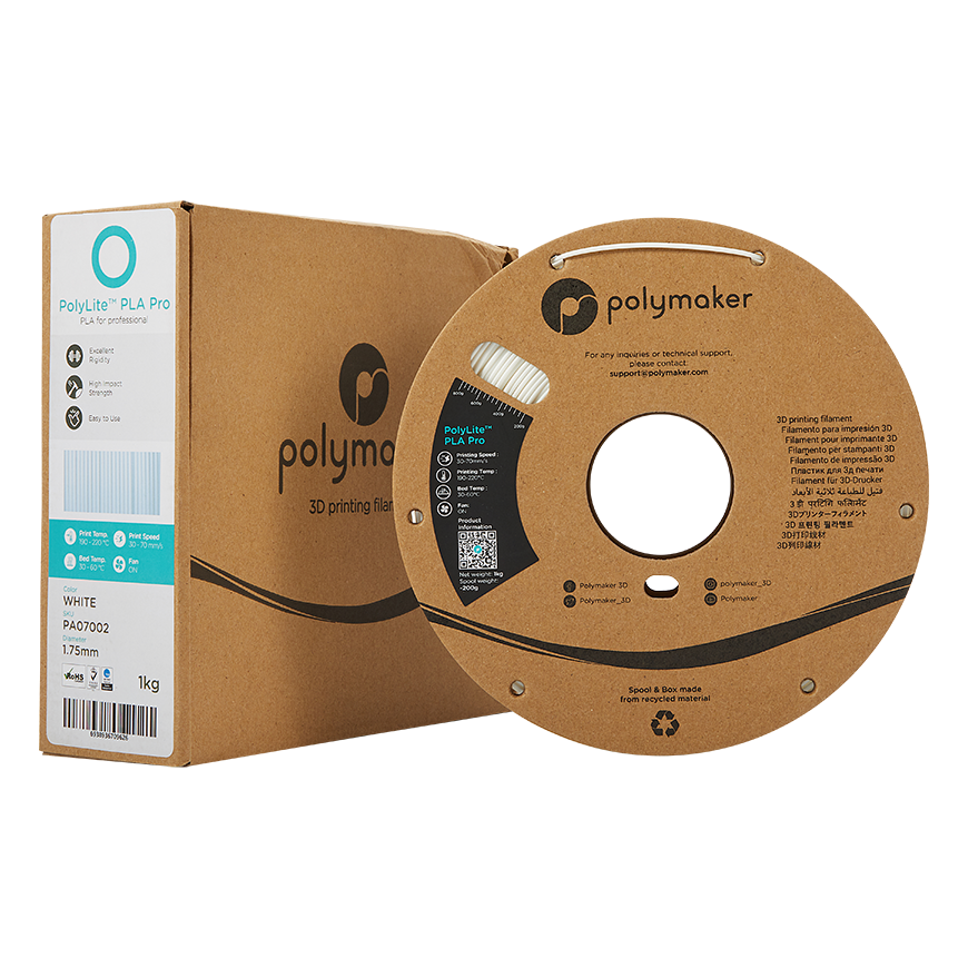 Polymaker PolyLite PLA PRO - 1kg - 1.75mm - Oranžinis – 4