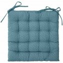 Atmosphera Quilted chair cushion with OTTO binding, 38 x 38 cm, blue Atmosphera Quilted chair cushion with OTTO binding, 38 x 38 cm, blue