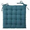 Atmosphera Quilted chair cushion with OTTO binding, 38 x 38 cm, blue Atmosphera Quilted chair cushion with OTTO binding, 38 x 38 cm, blue
