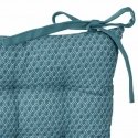 Atmosphera Quilted chair cushion with OTTO binding, 38 x 38 cm, blue Atmosphera Quilted chair cushion with OTTO binding, 38 x 38 cm, blue