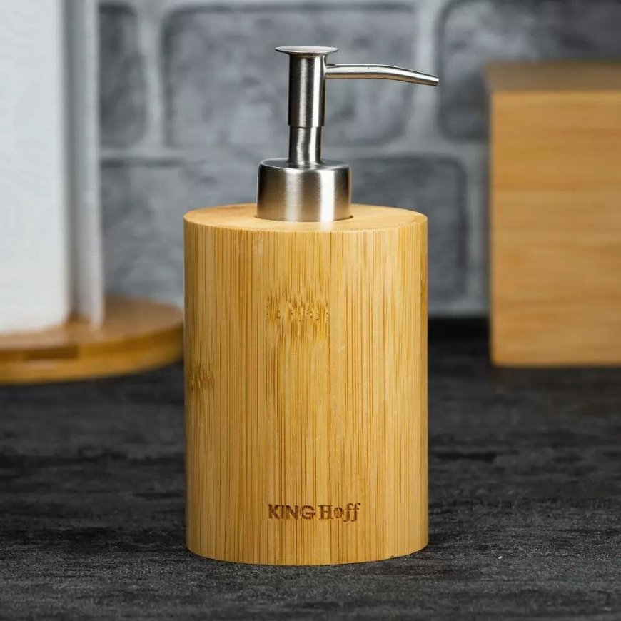 King Hoff KINGHOFF BAMBOO SOAP DISPENSER KH-1691 – 3