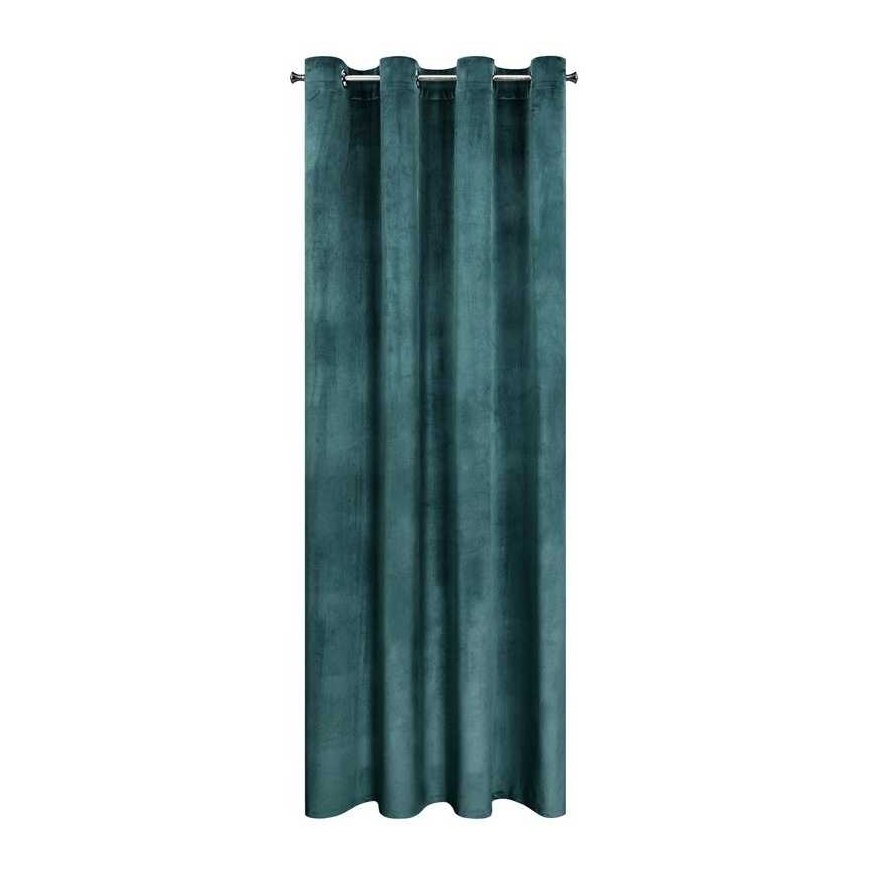 Eurofirany Tools 140x250 Rosa blue dark velor ready on eyelets D91