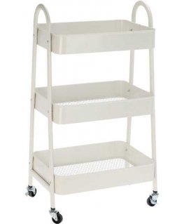 Storage Solutions 3-Tier Kitchen Trolley on Wheels