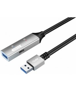 Premiumcord PREMIUM CORD USB 3.2. toistin ja jatke mies-naaras, 5Gbps Alumiini 5m