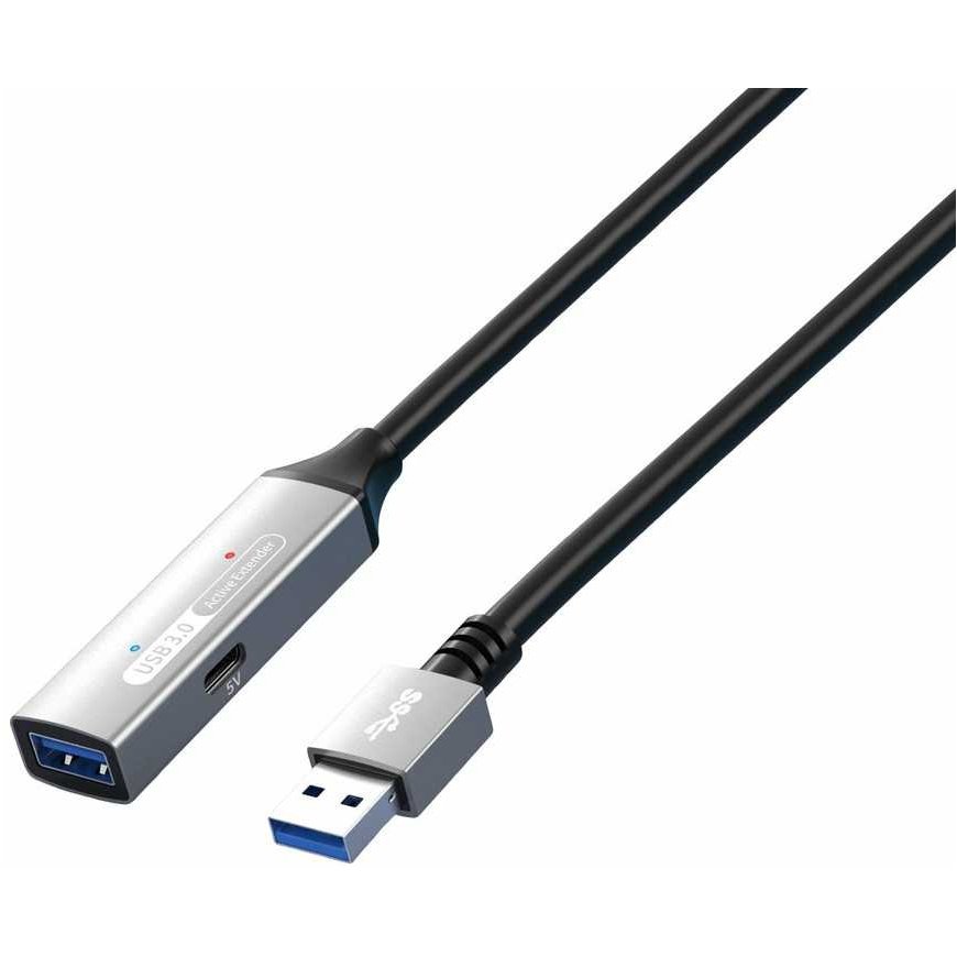 Premiumcord PREMIUM CORD USB 3.2. kartotuvas ir ilgintuvas Vyriškas-Moteris, 5Gbps Aliuminis 5m – 2