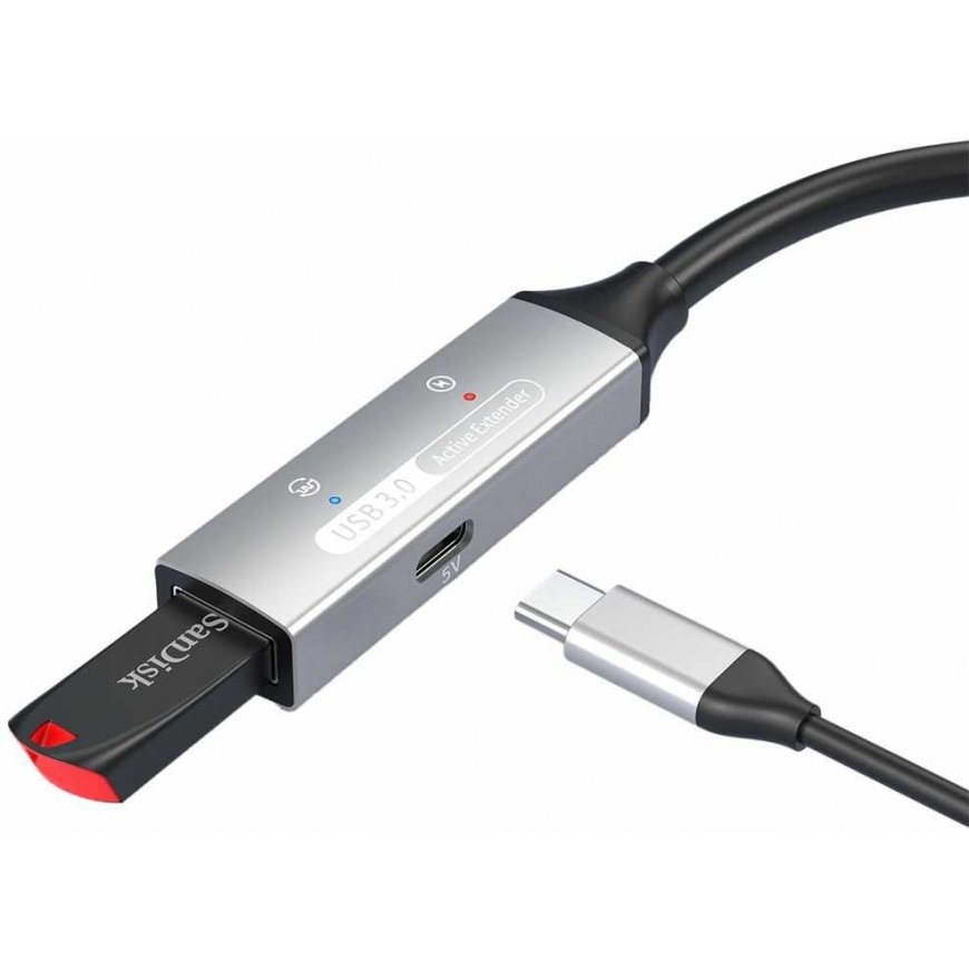 Premiumcord PREMIUM CORD USB 3.2. repeater and extension cable Male-Female, 5Gbps Aluminum 5m – 3