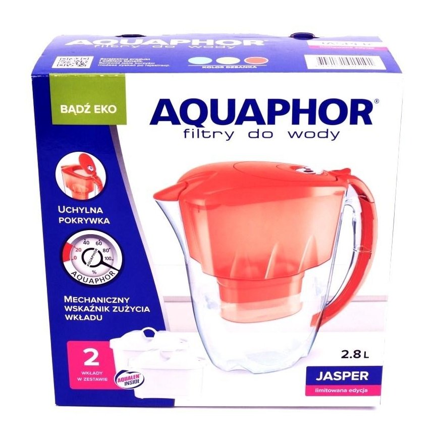 AQUAPHOR Jasper Pitcher water filter 2.8 l +B100-25 Mg + book – 3