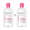 Bioderma Sensibio H2O make-up removing micellar solution 2x500ml Bioderma Sensibio H2O make-up removing micellar solution 2x500ml
