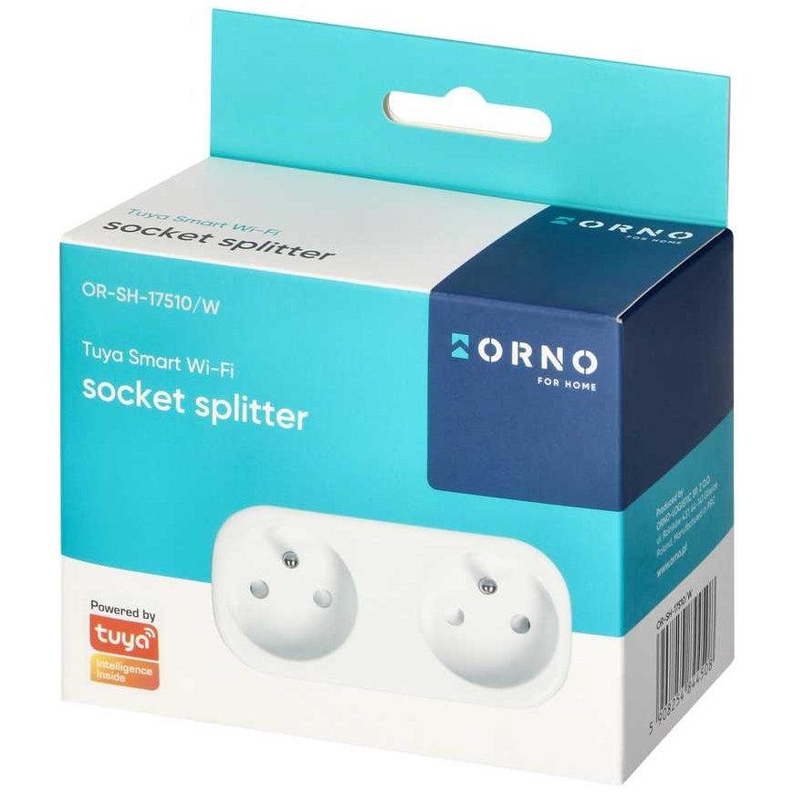 Orno Tuya Smart Wi-Fi Dual Wireless Splitter, White – 2