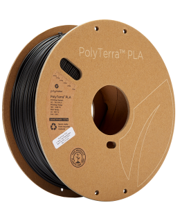 Polymaker PolyTerra PLA - 1kg - 1,75mm - Hiilenmusta