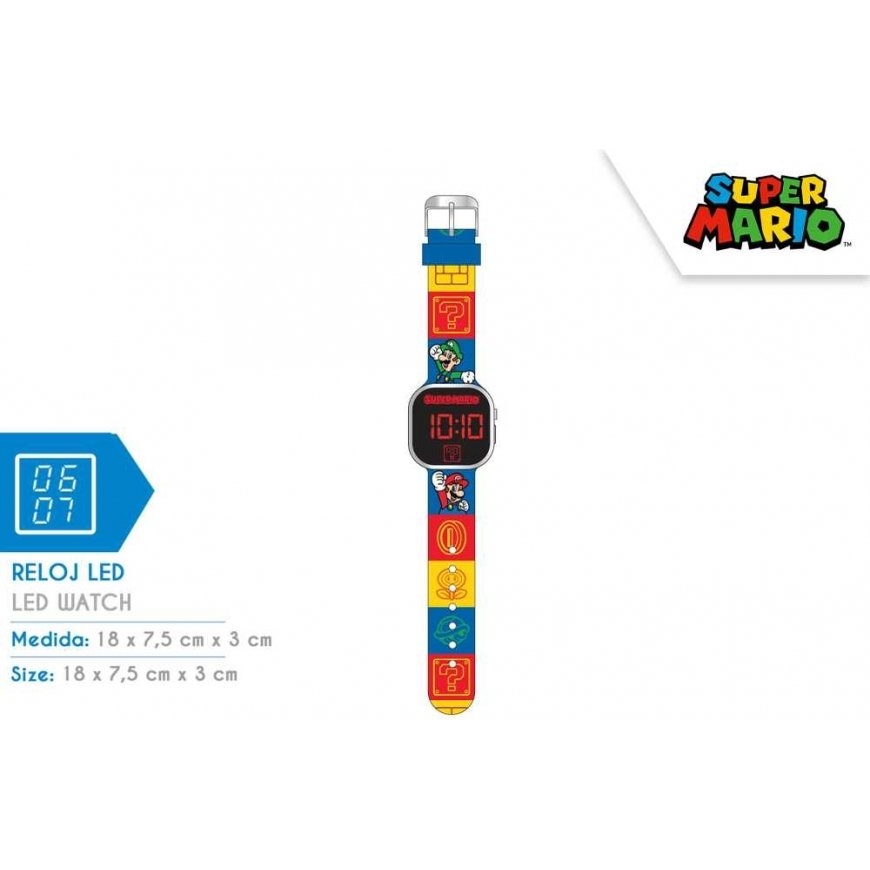 Kids Licensing Super Mario LED Watch