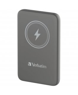 Verbatim Charge 'n' Go Ličio polimeras (LiPo) 10000 mAh Belaidis įkrovimas Pilka
