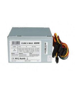 iBox CUBE II maitinimo blokas 400 W 20+4 pin ATX ATX Sidabras