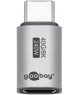 Goobay 74447 kabeļu spraudņu pāreja USB-C Sudrabs