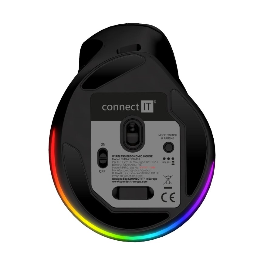 Connect IT CMO-2620-RH pele Universāls Labā roka RF bezvadu sakari + Bluetooth Optisks 2400 DPI – 4