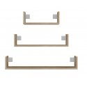 Topeshop MOBI 3P SONOMA shelve Floating shelf Wall mounted Particle board Oak
