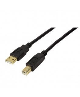 LogiLink UA0265 USB-kaapeli USB 2.0 15 m USB A USB B musta