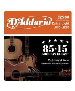 D'Addario EZ900 muusikainstrumendi keel Akustiline 6 tk Teras Kitarr