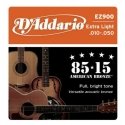 D'Addario EZ900 muzikos instrumentų styga Akustinė 6 vnt Plienas Gitara