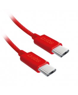 SBS TECABLETISSUETCCB USB cable USB 2.0 1.5 m USB C Red