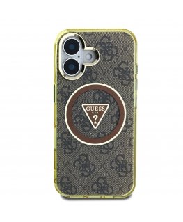 Guess IML 4G Glitter and Triangle Logo MagSafe Case for iPhone 1