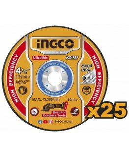 Ingco MCD11011525 Metallin leikkauslaikka 115x1,2x22,2mm, sarja 25